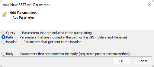 Add a new Path Parameter